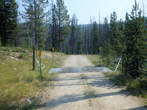 GDMBR: Exiting the Beaverhead-Deerlodge National Forest.